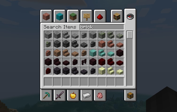 Now the items in creative inventory are sorted in a better way