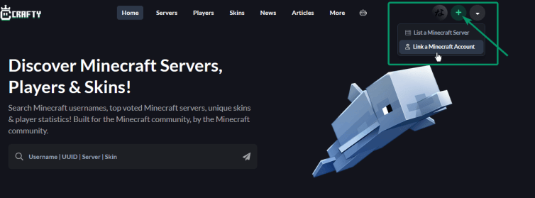 Minecraft Account Java Edition Box How to connect your Minecraft Java Edition account to crafty.gg — Crafty
