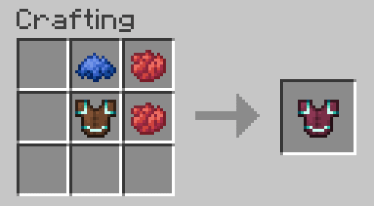 Leather armor can be dyed either before or after being trimmed, and a cauldron of water can be used to reset the dye color.