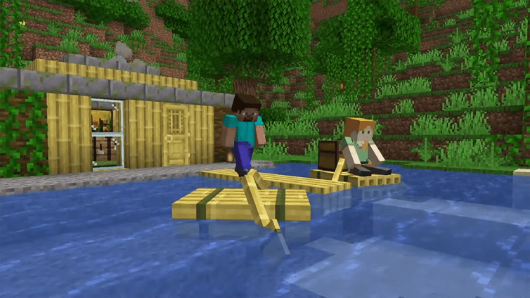 Rafts in Minecraft