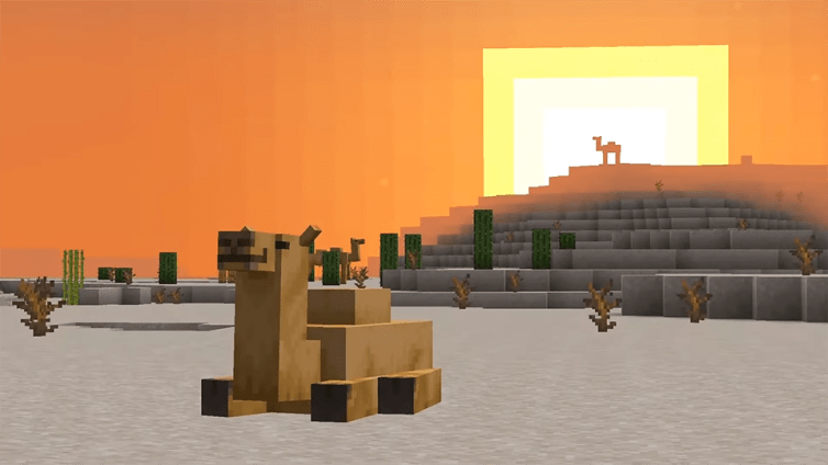 Camels are finally in Minecraft!